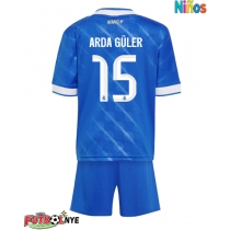 Camiseta Real Madrid Arda Guler #15 Tercera Equipación para niños 2025-26 manga corta (+ pantalones cortos)